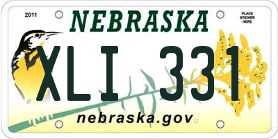 NE license plate XLI331