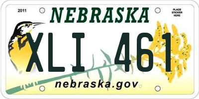 NE license plate XLI461