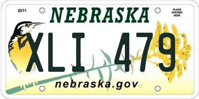 NE license plate XLI479