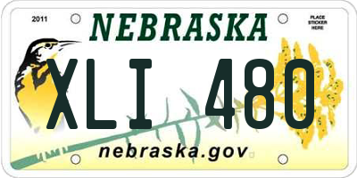 NE license plate XLI480