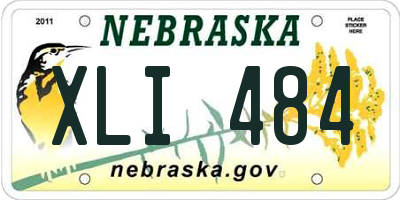 NE license plate XLI484