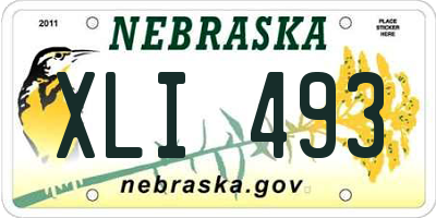 NE license plate XLI493