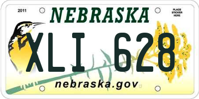 NE license plate XLI628