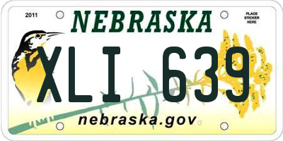 NE license plate XLI639