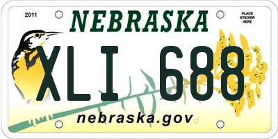NE license plate XLI688