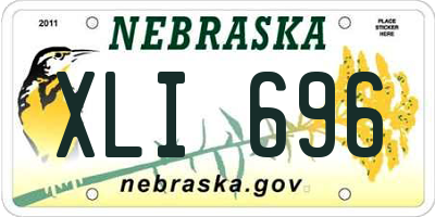 NE license plate XLI696