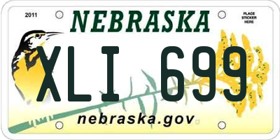 NE license plate XLI699