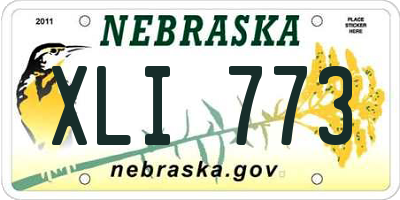 NE license plate XLI773