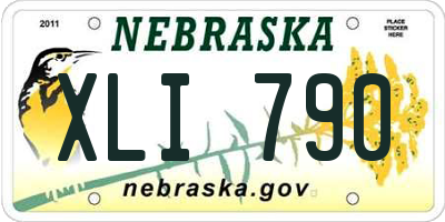 NE license plate XLI790