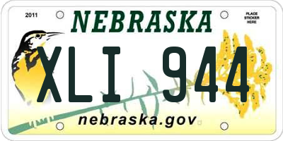 NE license plate XLI944