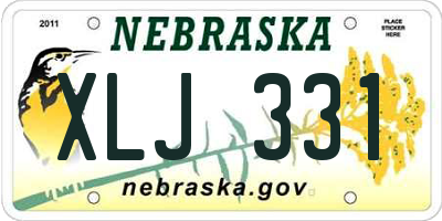 NE license plate XLJ331