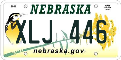 NE license plate XLJ446