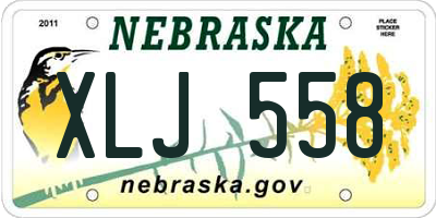 NE license plate XLJ558