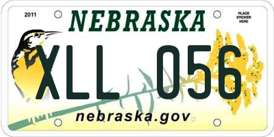 NE license plate XLL056