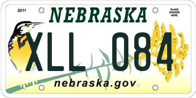 NE license plate XLL084