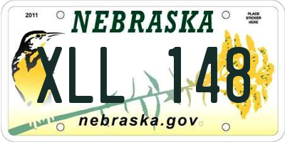 NE license plate XLL148