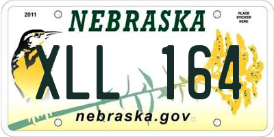NE license plate XLL164