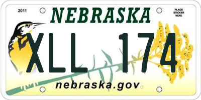 NE license plate XLL174