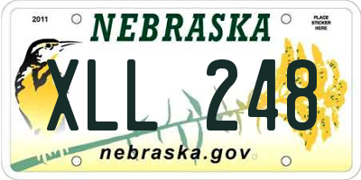 NE license plate XLL248