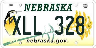 NE license plate XLL328
