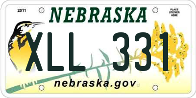 NE license plate XLL331