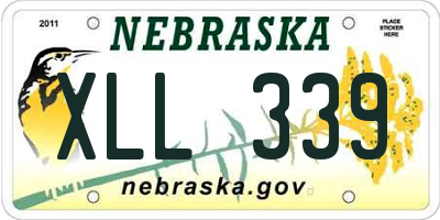 NE license plate XLL339