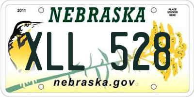 NE license plate XLL528