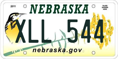 NE license plate XLL544