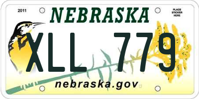 NE license plate XLL779