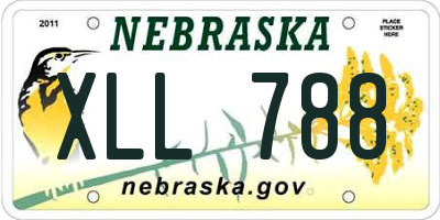 NE license plate XLL788