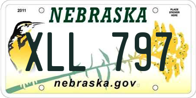 NE license plate XLL797