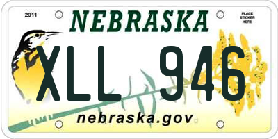 NE license plate XLL946