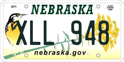 NE license plate XLL948