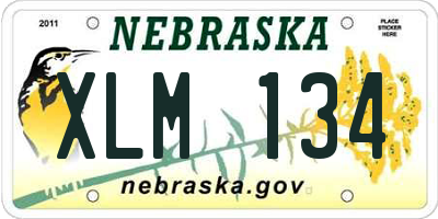 NE license plate XLM134