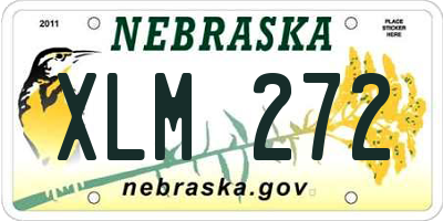 NE license plate XLM272