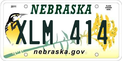 NE license plate XLM414