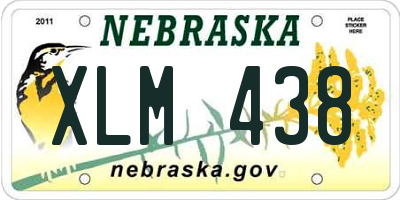 NE license plate XLM438