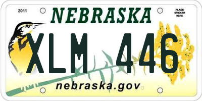NE license plate XLM446