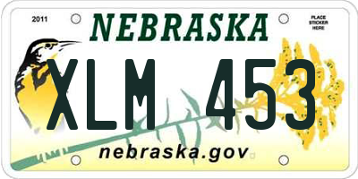 NE license plate XLM453