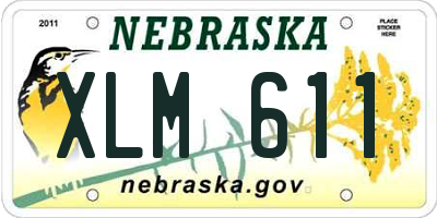 NE license plate XLM611