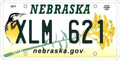NE license plate XLM621