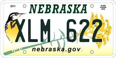 NE license plate XLM622
