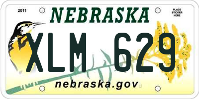 NE license plate XLM629