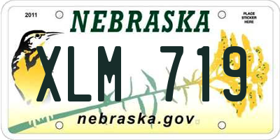 NE license plate XLM719
