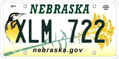 NE license plate XLM722