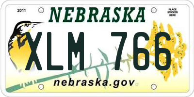 NE license plate XLM766