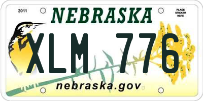 NE license plate XLM776