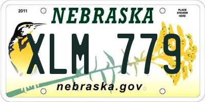 NE license plate XLM779