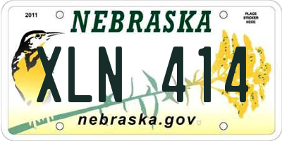 NE license plate XLN414