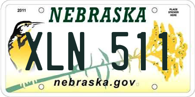 NE license plate XLN511